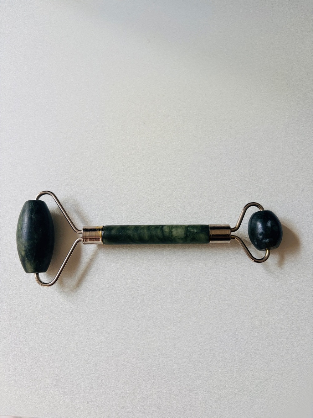T.J.Maxx Dark Green Jade Double-Ended Facial Roller